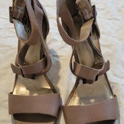 BCBG Brown Sandal Heels