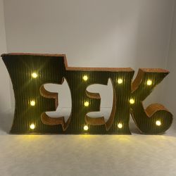 Halloween Marquee ‘EEK’ & ‘RIP’ Light Up Signs