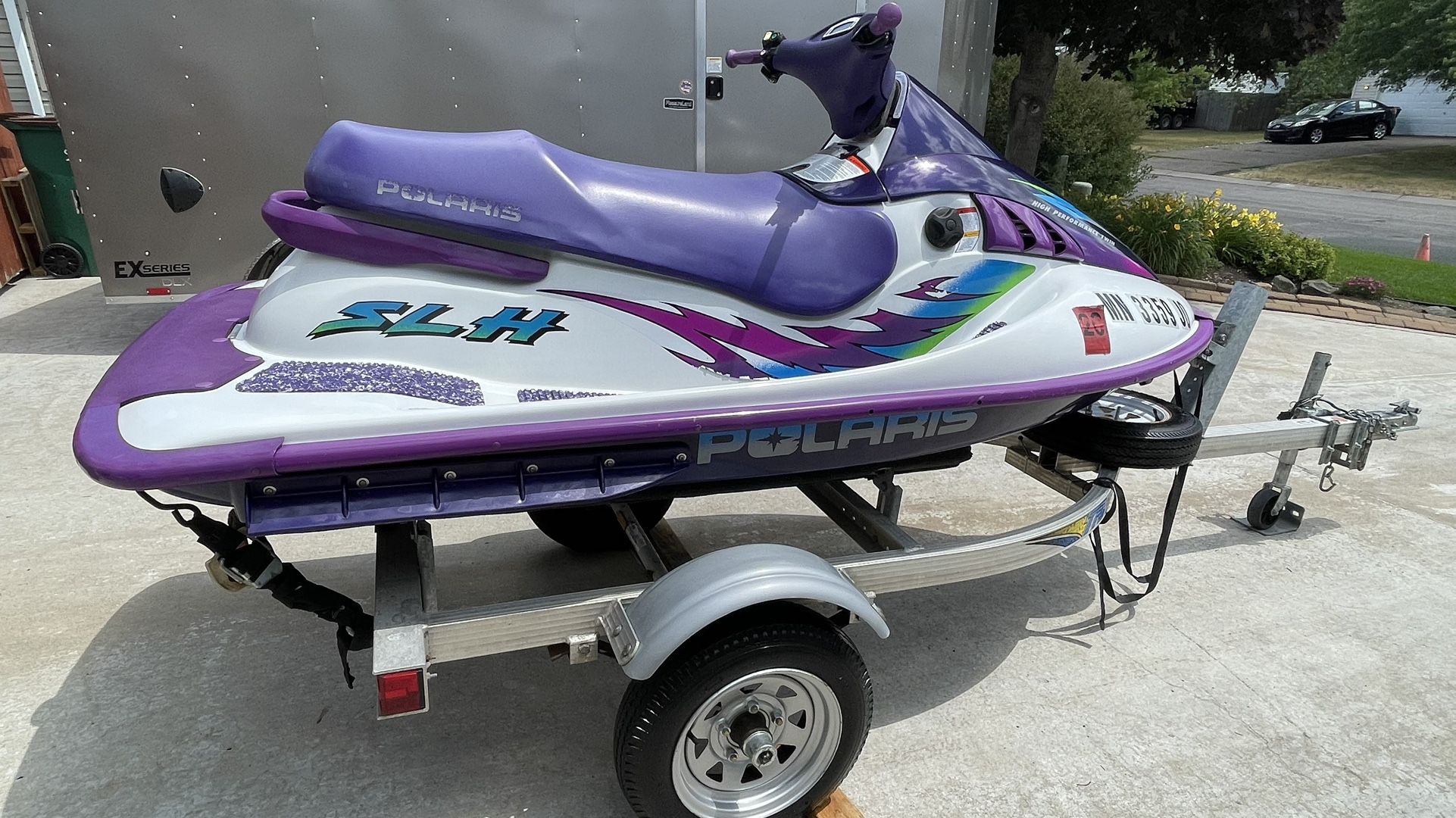 1999 Polaris SLH High Performance 700 Jet Ski & 2003 Triton LXT Aluminum Trailer
