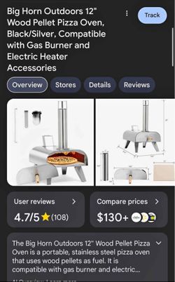 BigHorn 12” wood pallet pizza oven