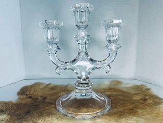 Candelabra Crystal Towle 3 Candleholder