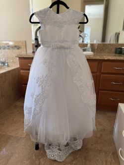 Flower girl dress , first communion, princess dress age  6-8