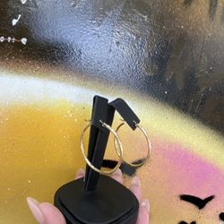 14k PLAIN HOOPS 