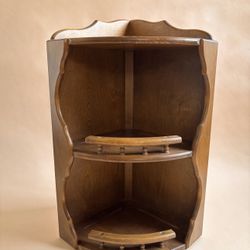 Vintage Country Wood Corner Shelf