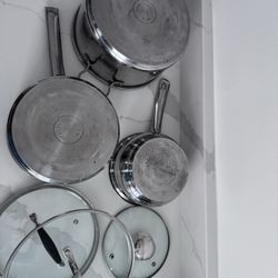 Stainless Steel Pan Set