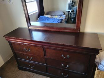 Dresser with mirror