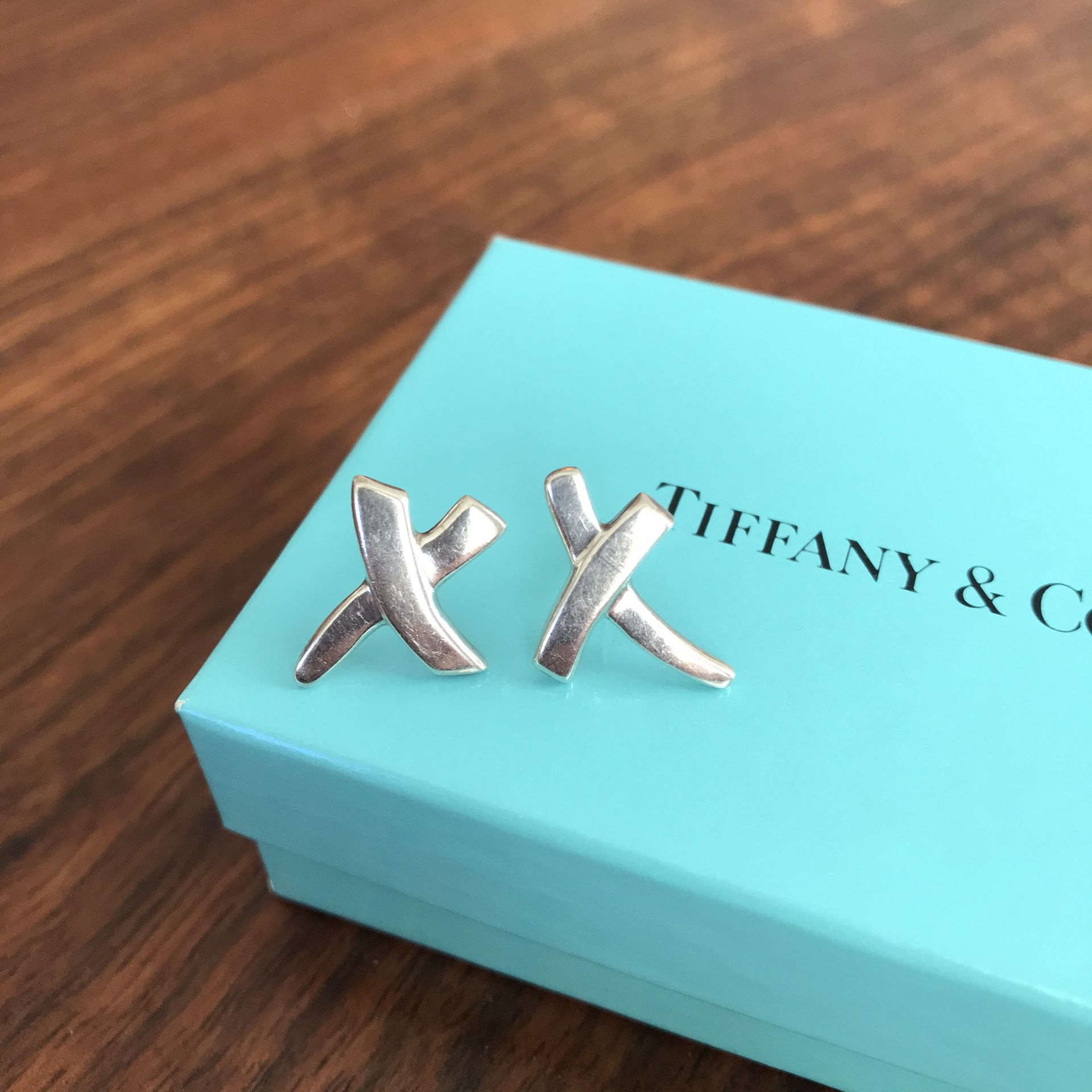 Tiffany & Co Paloma Picasso X Silver Earrings