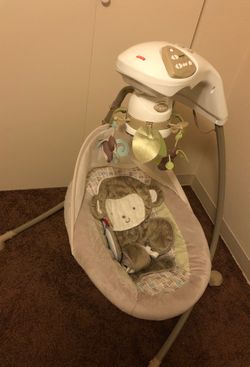 Monkey fisher price swing
