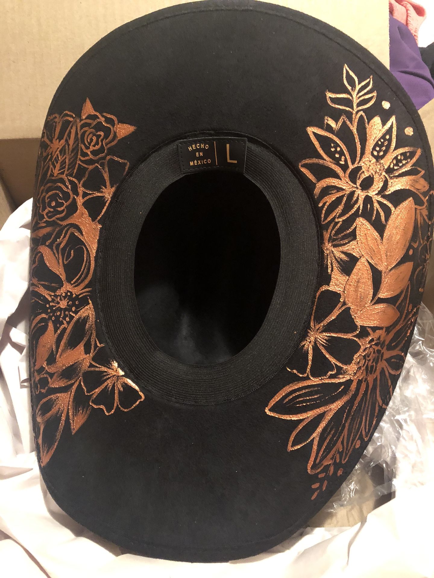 Alma vera Design Custom Cowboy Hat For Women Black Large