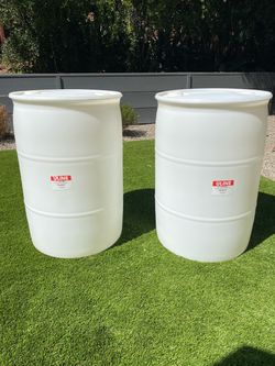 ULINE - 55 gallon plastic drums