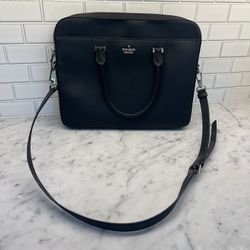 Kate Spade New York Black Leather Laptop Bag