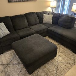 Ashley 2 Piece Sectional with Ottoman