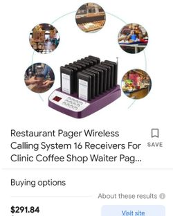 Restaurant wireless sixteen Port pager unit.