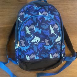 Shark Print Backpack