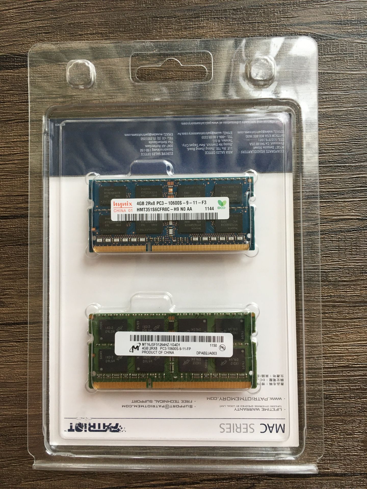 2 x 4GB  (8GB) DDR3 Laptop RAM - PC3 10600 - hunix + lenovo - If the listing is up and you can see it, that means the item is available - Pickup pleas