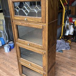Vintage Apothecary 4 Shelf Solid Wood Cabinet