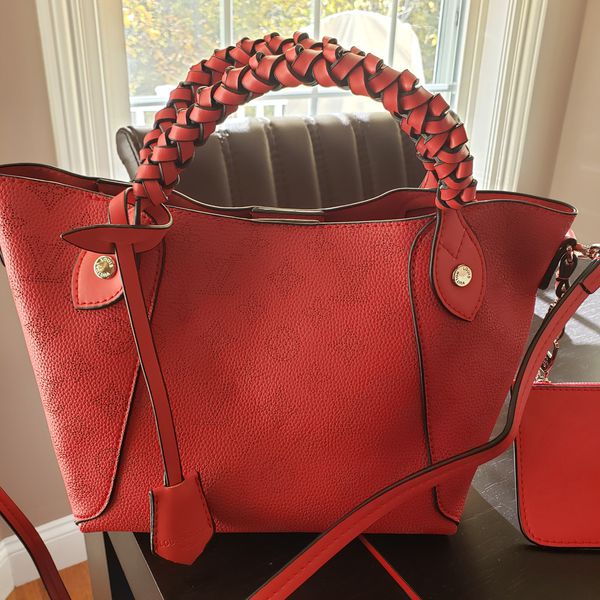 LV Louis Vuitton Red leather bag handbag purse for Sale in Framingham, MA - OfferUp