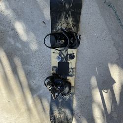 151cm Snowboard With Bindings