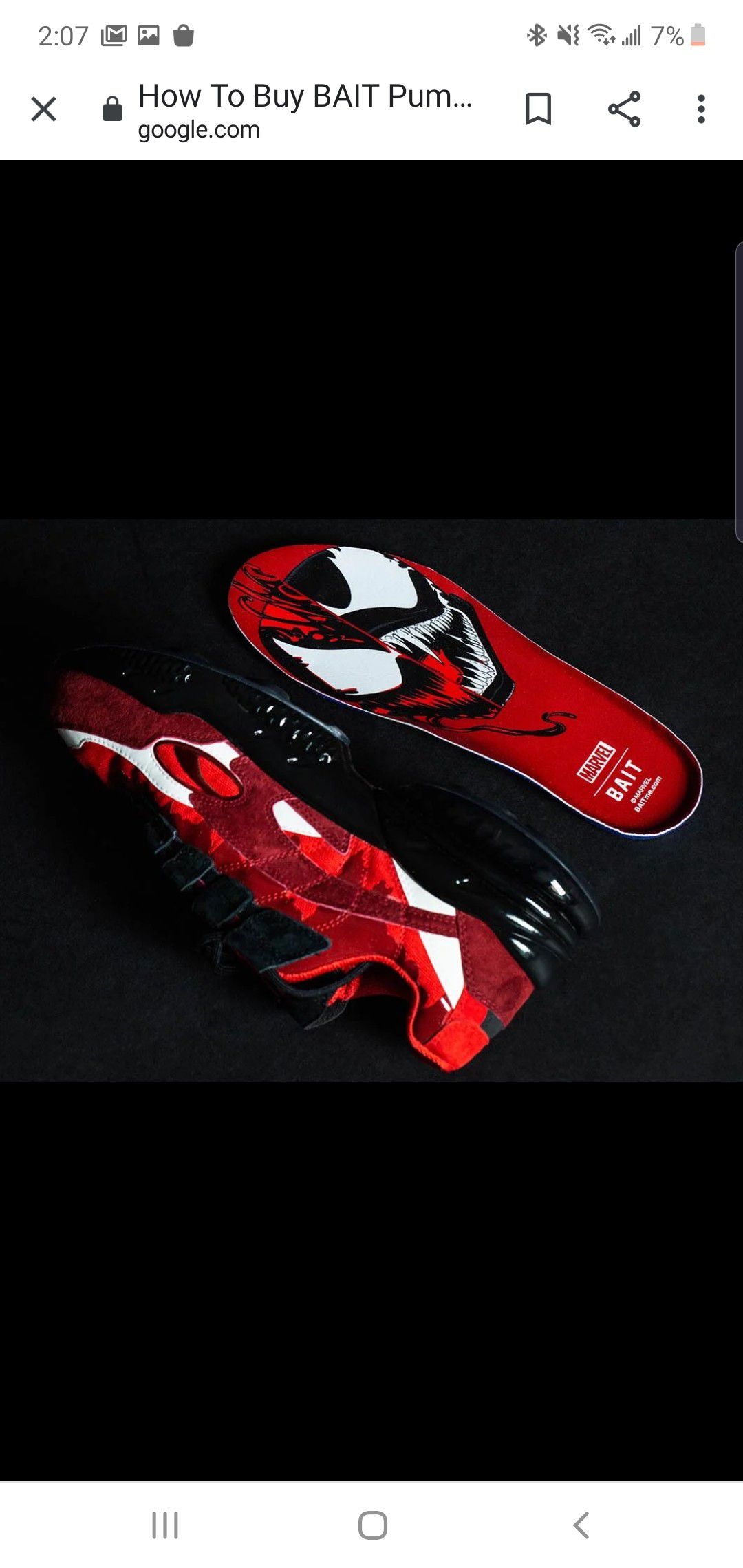 Bait x Puma Cell Carnage Collaboration Size:10