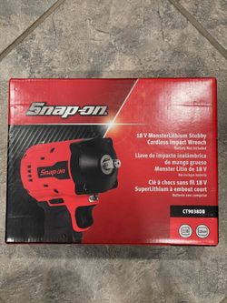 Snap-on 18V 3/8" Drive MonsterLithium Stubby Impact Wrench (Grey)