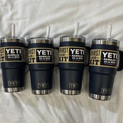 YETI  25oz  Rambler Mug W Straw 