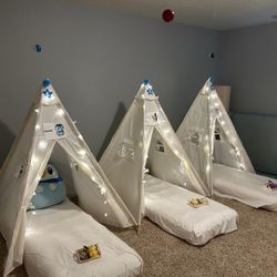 Tipee Tents For A Slumber Party 