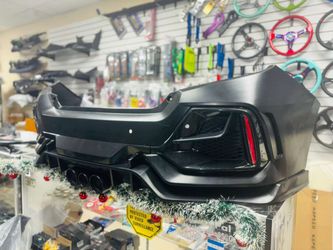 For 2016/2021 Honda Civic Sedan Upgrade To Type R New Rear Bumper Cover Set New