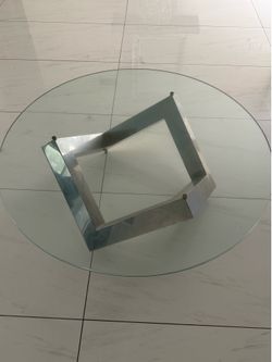 Modern Round Glass Coffee Table
