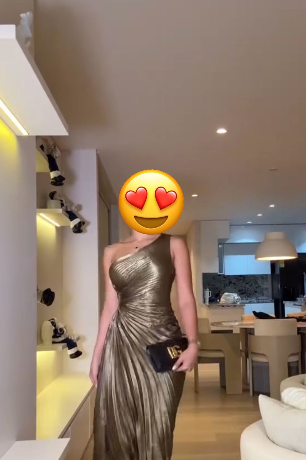 Gold Metallic Dress