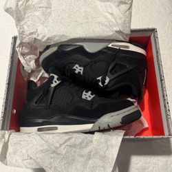 Jordan 4s Black Canvas