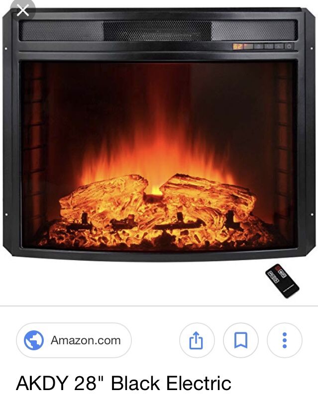 New AKDY 28” electric fireplace heater with remote!!!