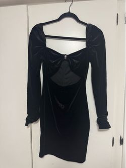Black mini dress