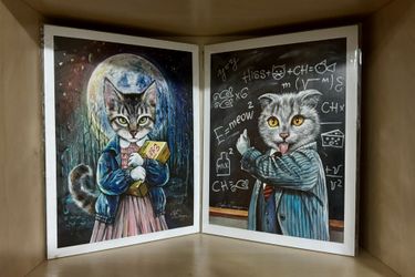 Angel Egle Wierenga Art Print Alpurr Kittenstein & Kittieleven