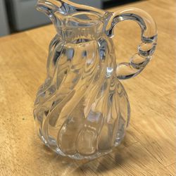 Vinte Fostoria Colony Clear Glass Swirl Design Vinegar/Oil Cruit Bottle No Stopper 