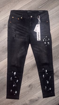 Black purples with white paint