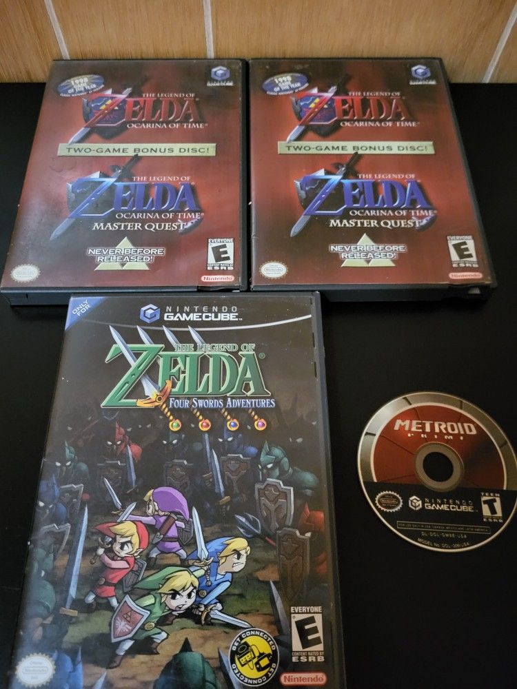 Zelda and Metroid GameCube Games