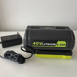 Ryobi 40v  6.0 ah Lithium Battery 