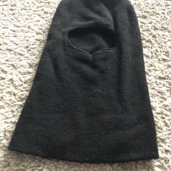 Black Winter Face Mask Hat