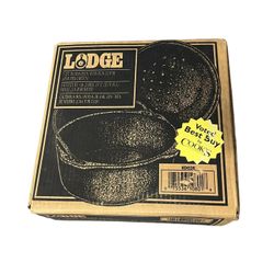 Vintage New Lodge 5 QT Cast Iron Dutch Oven Kettle  w/ Handle USA 