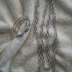 Swarovski signed  Crystal Bracelet + Chunky Chain Necklace Set