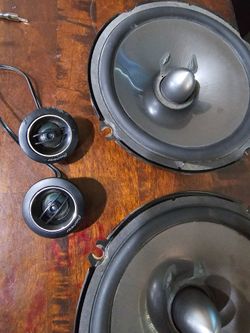 PIONEER 6 1/2 COMPONENTS 350 WATTS TWEETERS AND MIDS WITH BUILT IN CROSSOVER