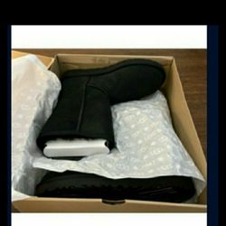 UGG BOOTS Black $85 size 6W or SILVER/GOLD size 9W  $129