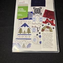 Anita Goodesign Alpine Holiday Stocking projects collection
