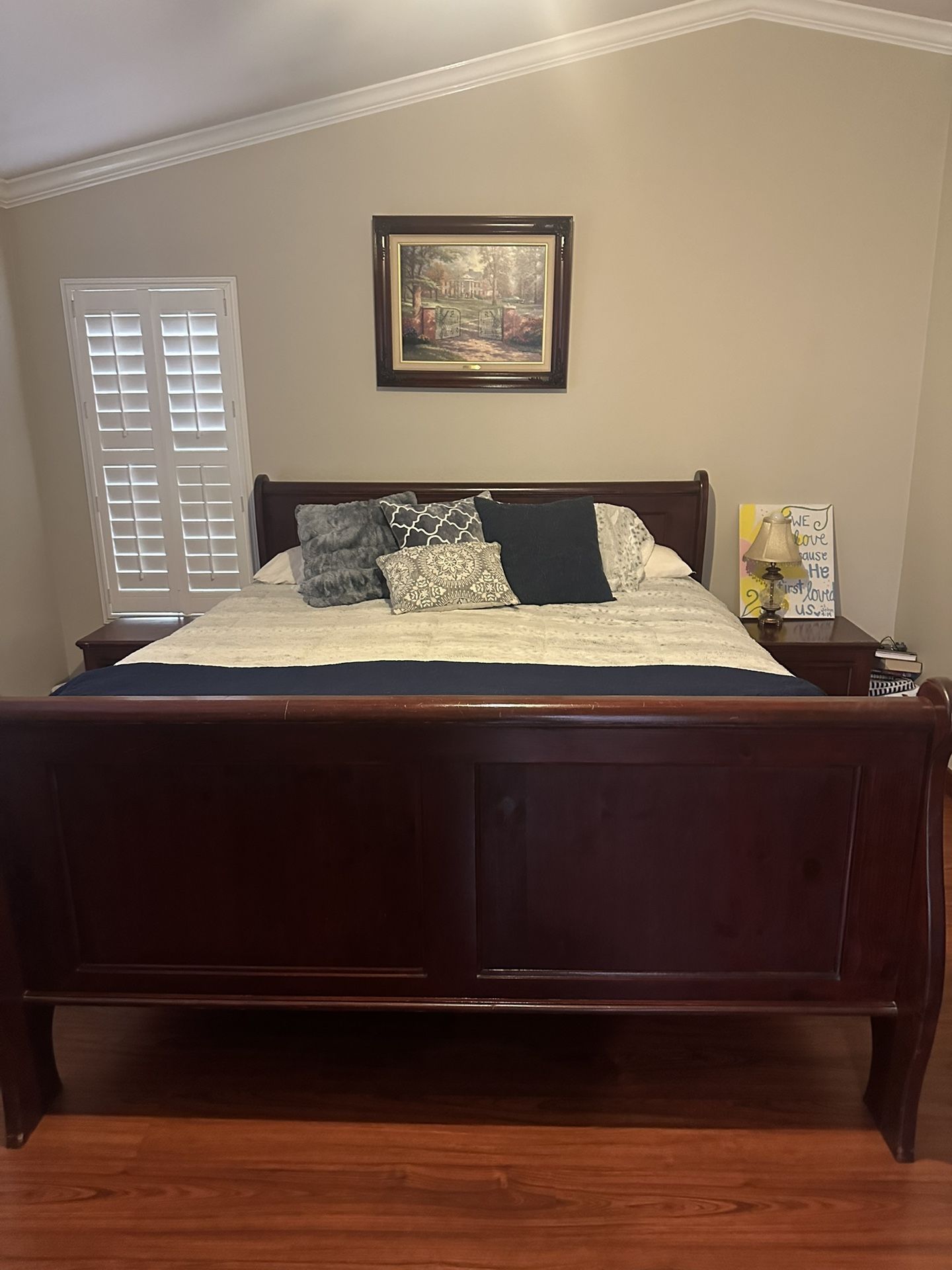 Cherrywood King Bed Set
