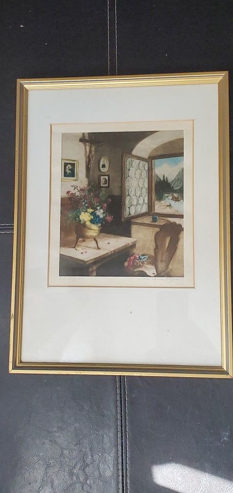 Joseph Holzer Engraving On Silk