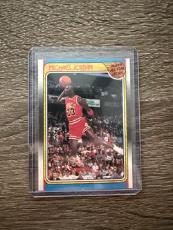 Fleer 1988-89 All-Star Team Michael Jordan #120 Basketball Card Chicago Bulls