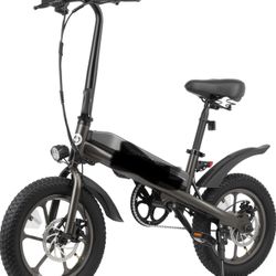 S3 Electric Bike, 16x3.0 Fat Tire Electric Bicycle Adults, 750W Peak Motor, Max Range 25 Miles, Up to 20 Mph, Removable Battery, Adjustable Seat, Fold