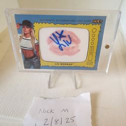 Liv Morgan Kiss auto Card