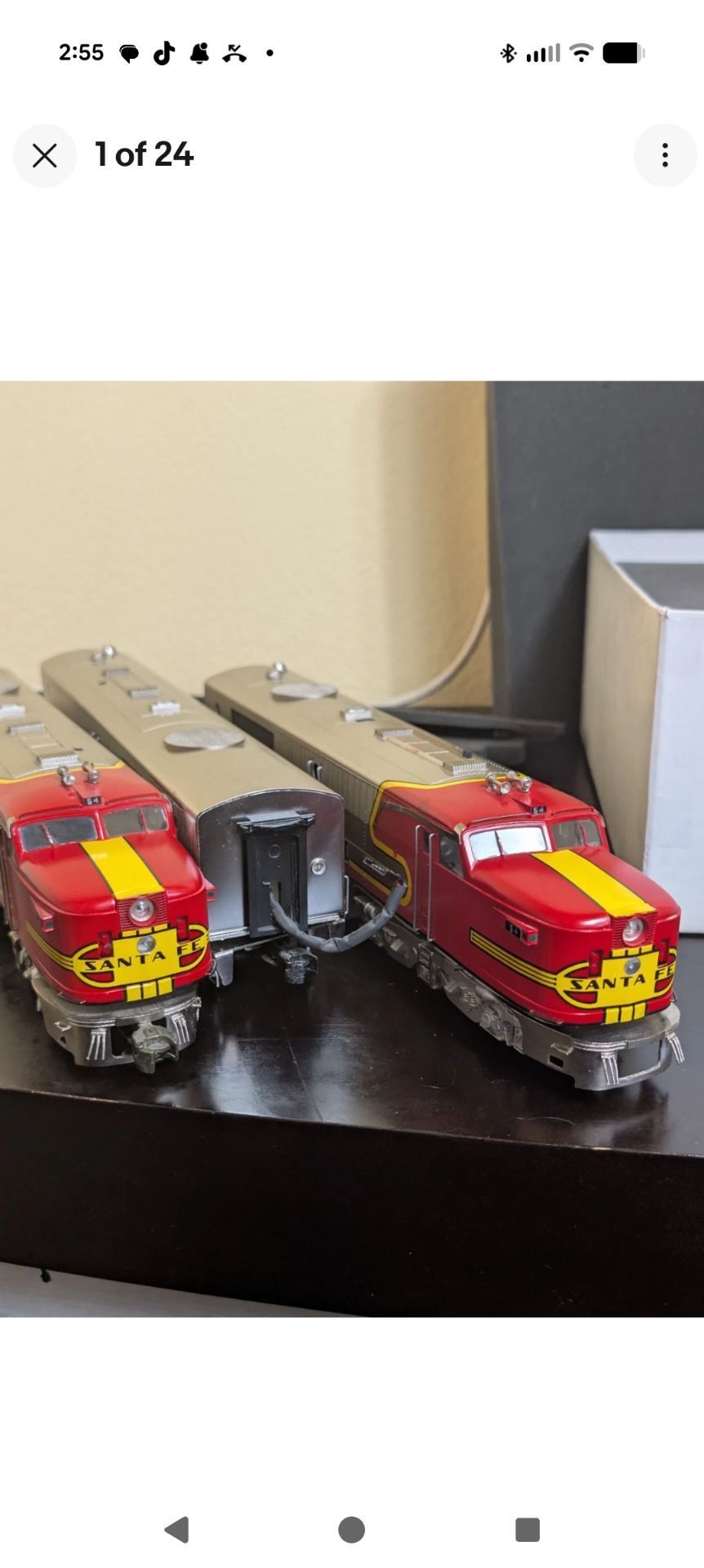 Right-Of-Way Industries ROWI-5500 Santa Fe ALCO PA A-B-A O Gauge 3-Rail...brass