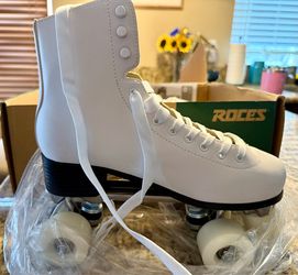 Roces White Quad Roller Skates